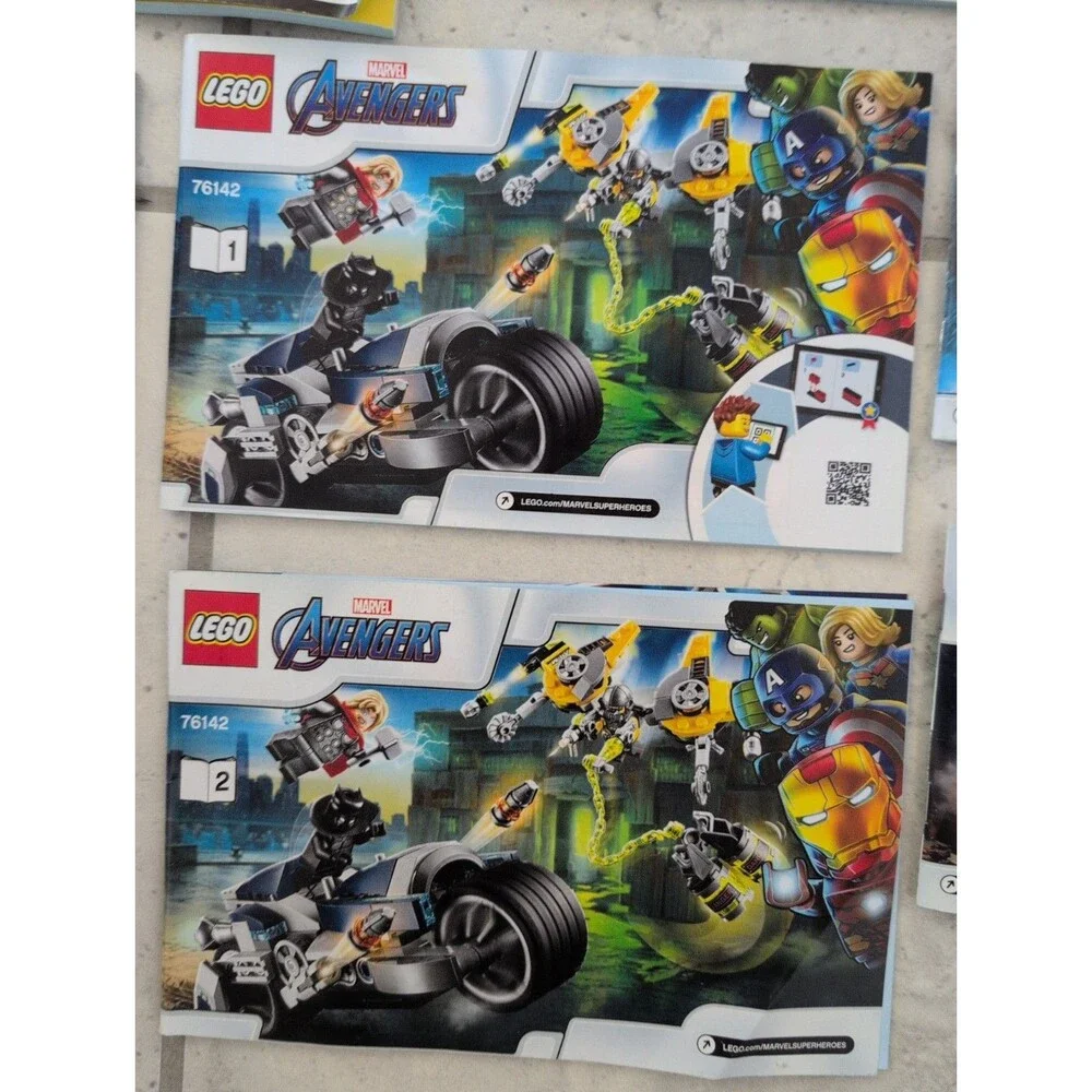LEGO Marvel Avengers Instruction Manuals Lot of 12.  No Bricks Included